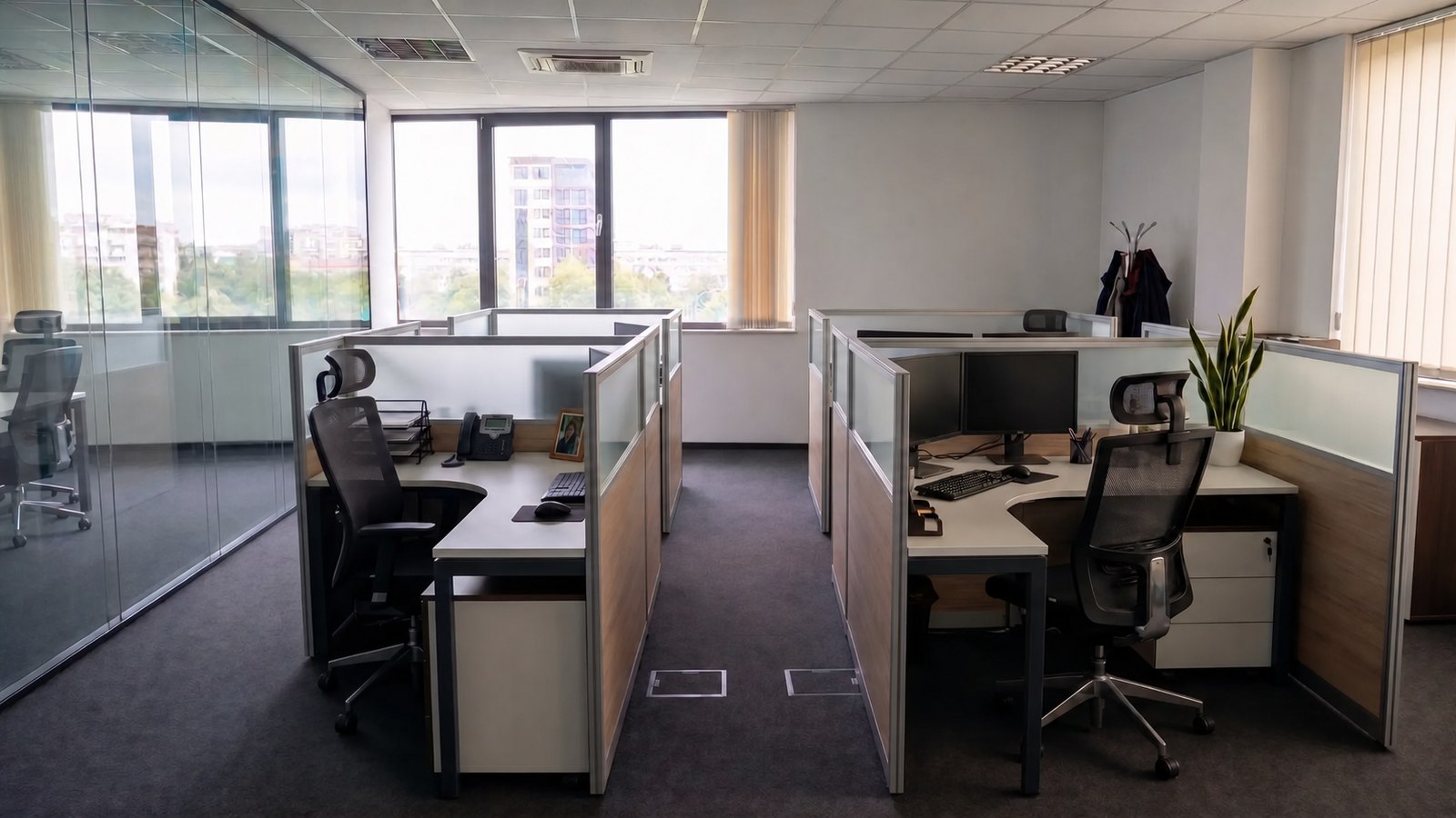 Office concept — workstation configuration